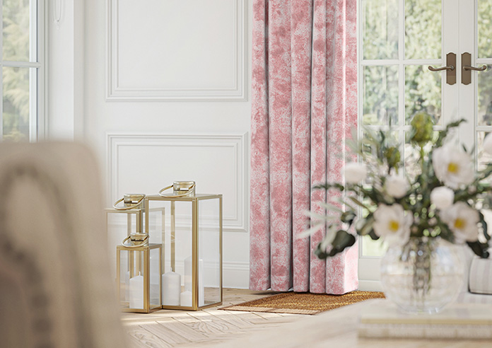Cyrus Crushed Velvet, Rose - Made to Measure Curtains - Image 5